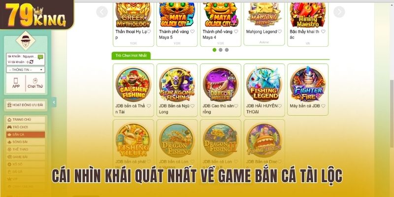 Cái nhìn khái quát nhất về game bắn cá Tài Lộc 