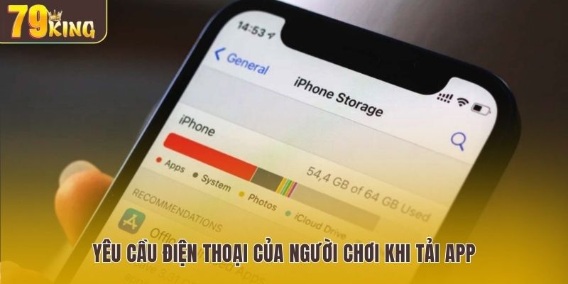 Yêu cầu điện thoại của người chơi khi tải app